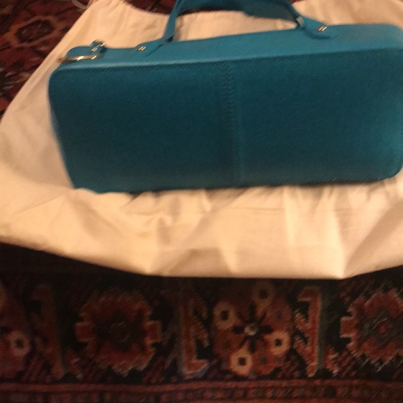 Ralph Lauren teal tote in mint condition - Picture 3 of 6